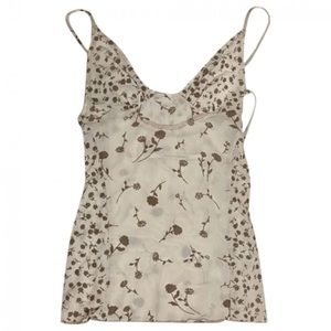 Early Charlotte Knowles KNWLS camisole flowers beige size xs